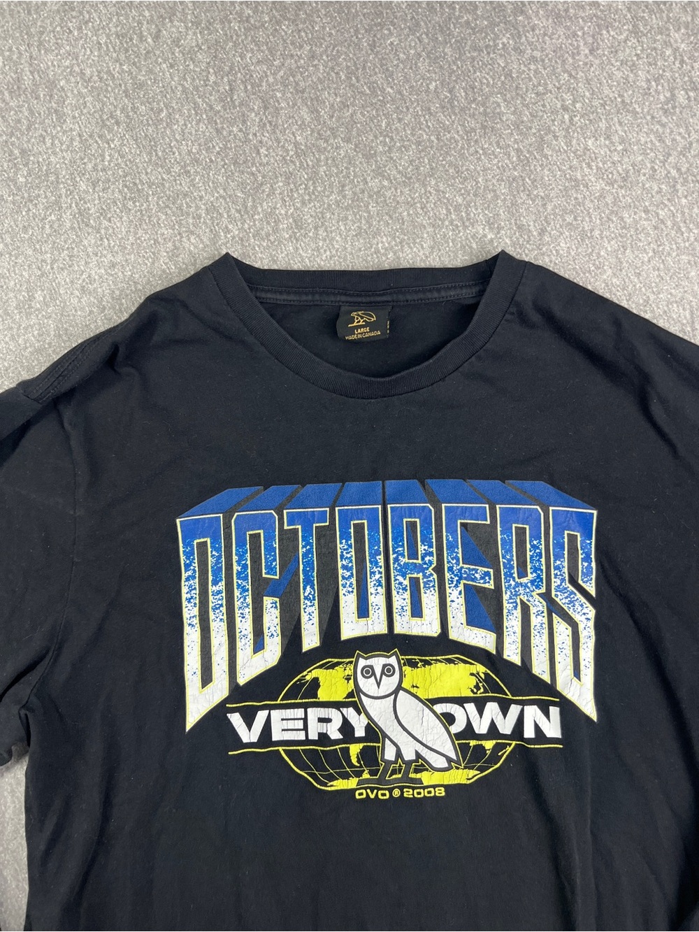 October's Very Own (OVO) Black Long-Sleeve Graphic Shirt size Large - Picture 3 of 10